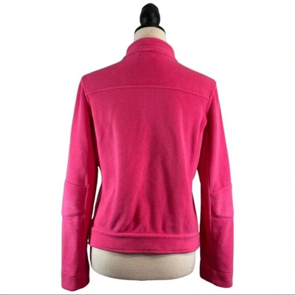 Lilly Pulitzer Fleece Jacket Pink Full Zip Front w/ Pockets, Size S - Picture 8 of 14